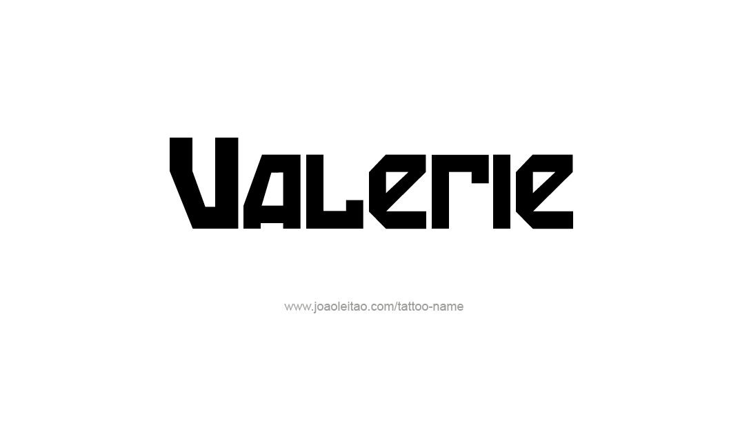 Tattoo Design Name Valerie   