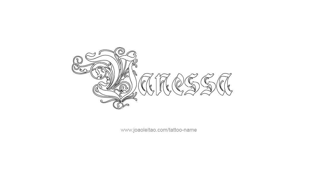 Tattoo Design Name Vanessa   