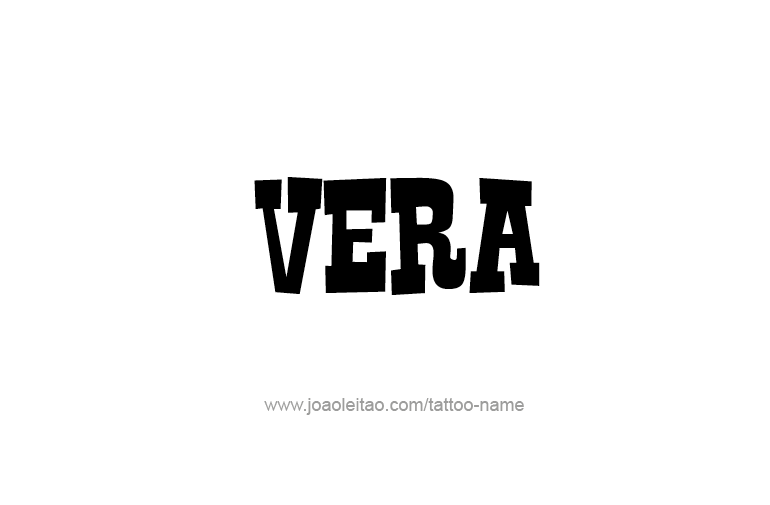 Tattoo Design Name Vera   