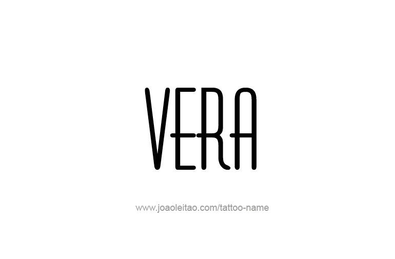 Tattoo Design Name Vera   