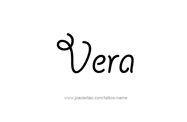 Tattoo Design Name Vera   