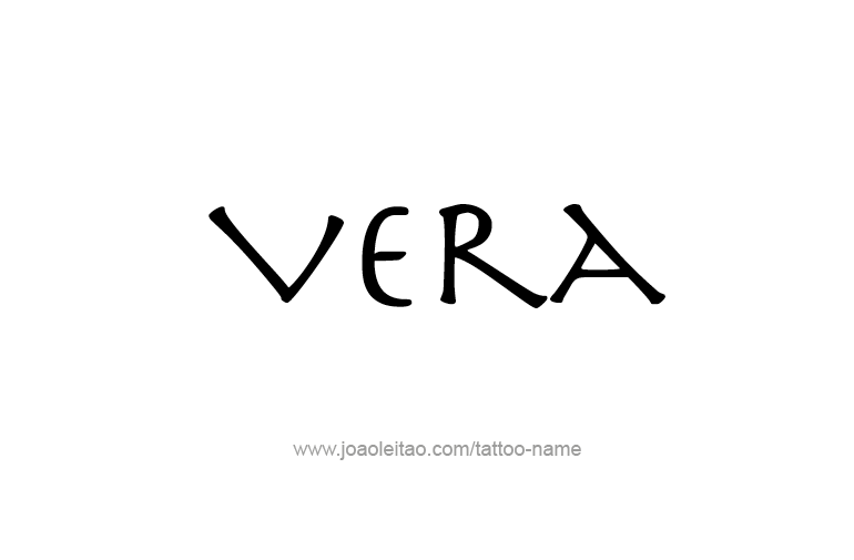 Tattoo Design Name Vera   