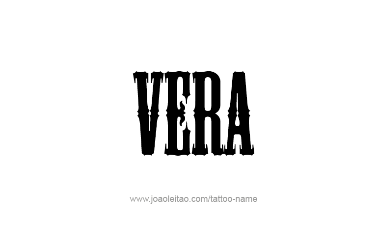 Tattoo Design Name Vera   