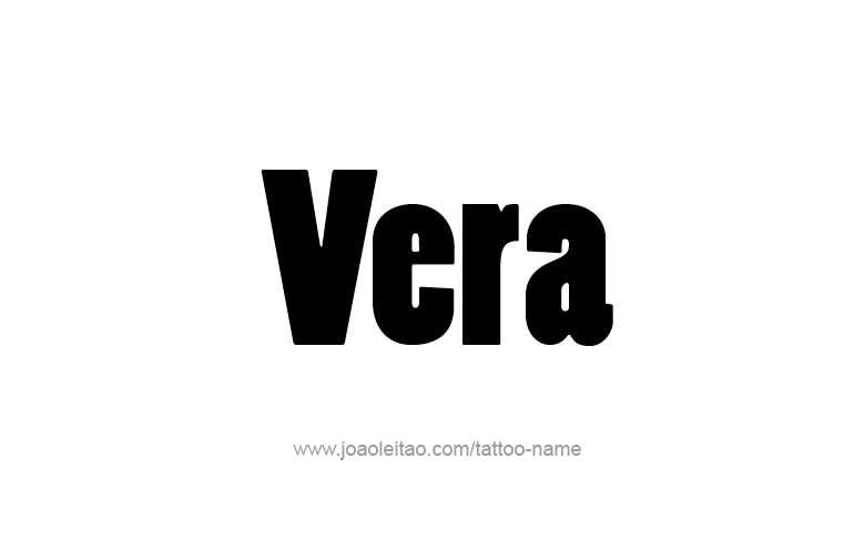 Tattoo Design Name Vera   