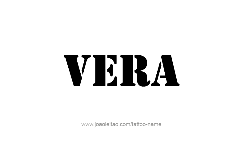 Tattoo Design Name Vera   