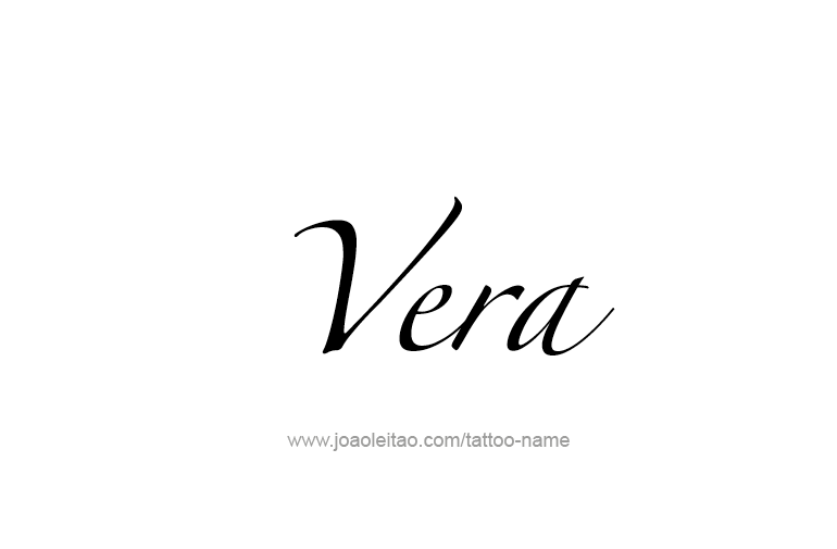 Tattoo Design Name Vera   