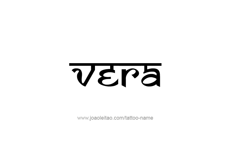 Tattoo Design Name Vera   