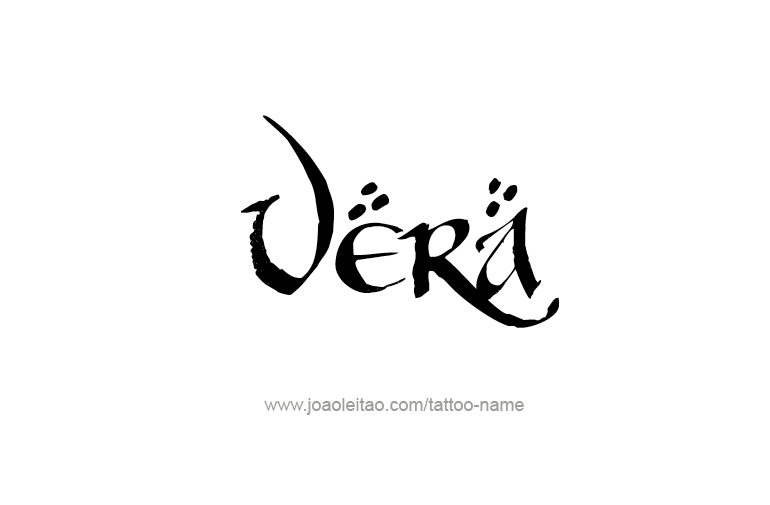 Tattoo Design Name Vera   