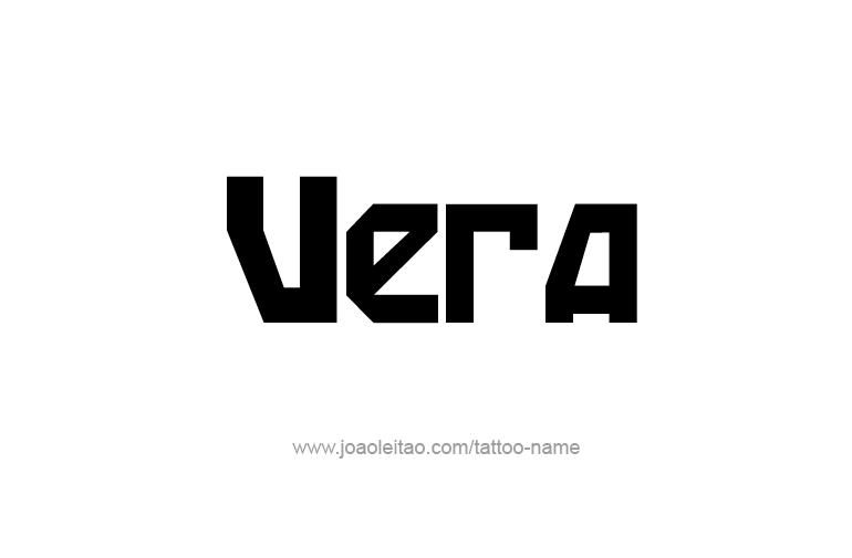 Tattoo Design Name Vera   