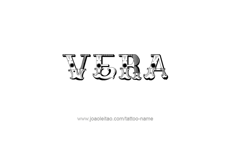 Tattoo Design Name Vera   