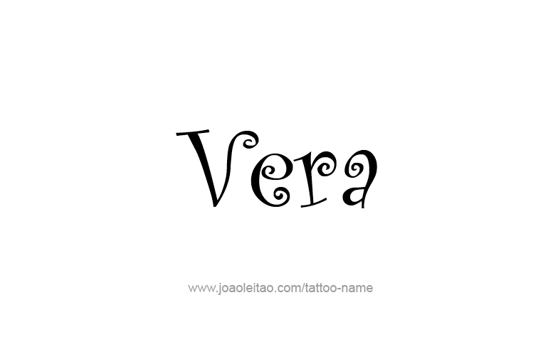 Tattoo Design Name Vera   