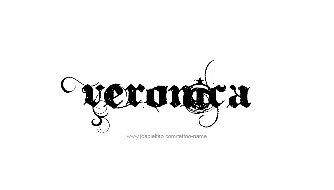 Tattoo Design Name Veronica   