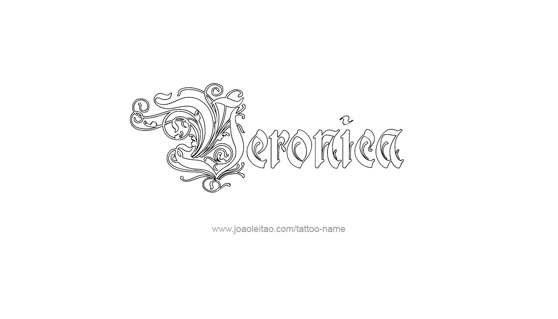 Tattoo Design Name Veronica   