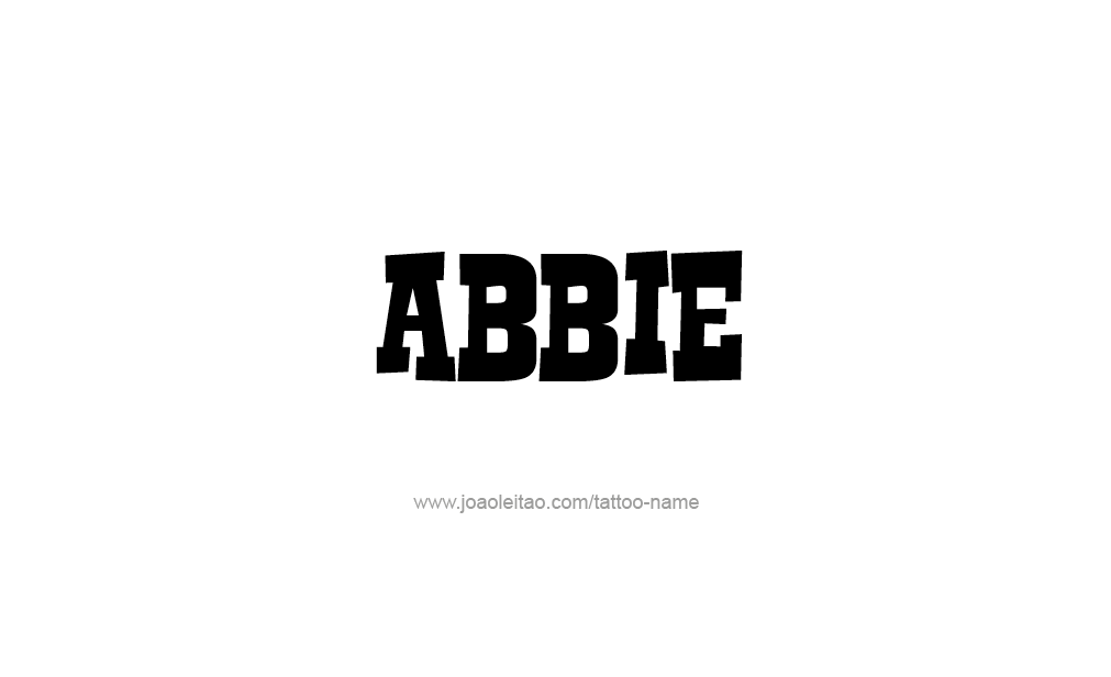 Tattoo Design  Name Abbie   