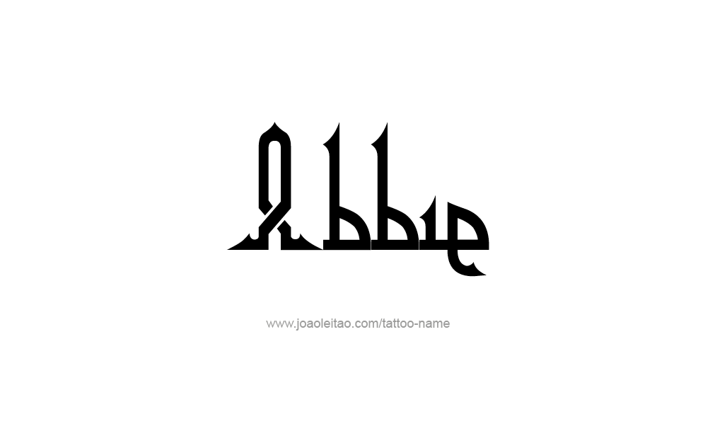 Tattoo Design  Name Abbie   