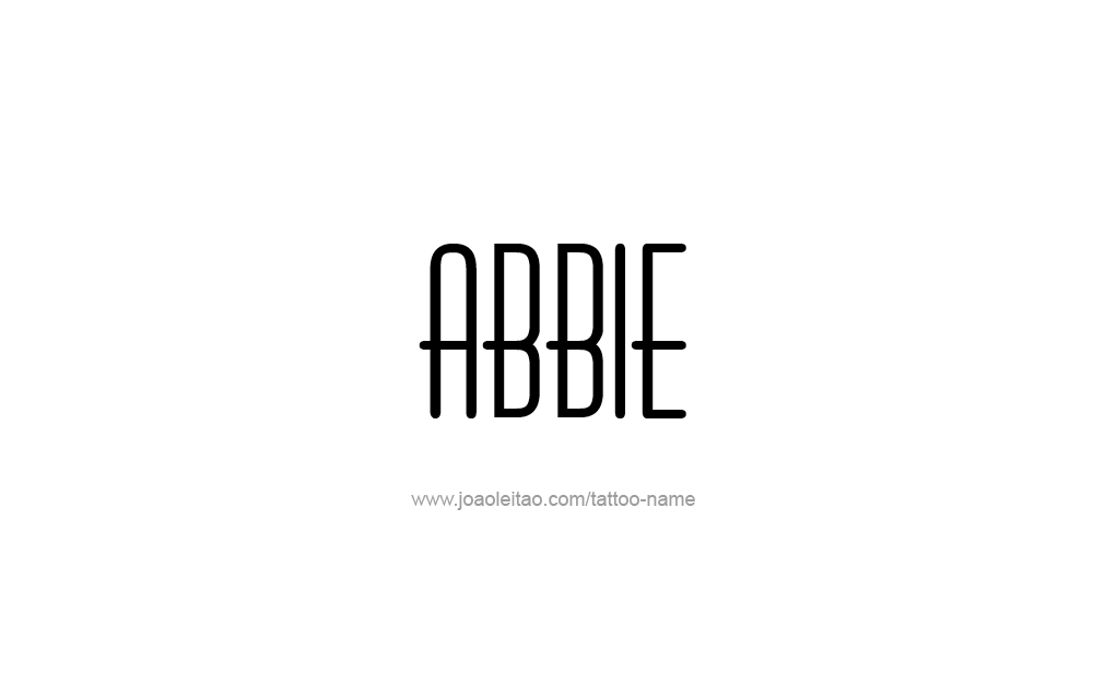 Tattoo Design  Name Abbie   