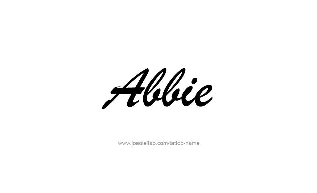 Tattoo Design  Name Abbie   