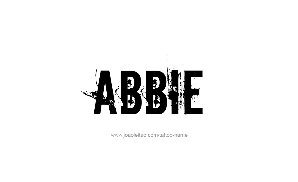 Tattoo Design  Name Abbie   