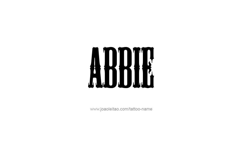 Tattoo Design  Name Abbie   