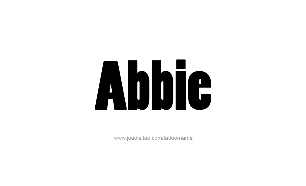 Tattoo Design  Name Abbie   