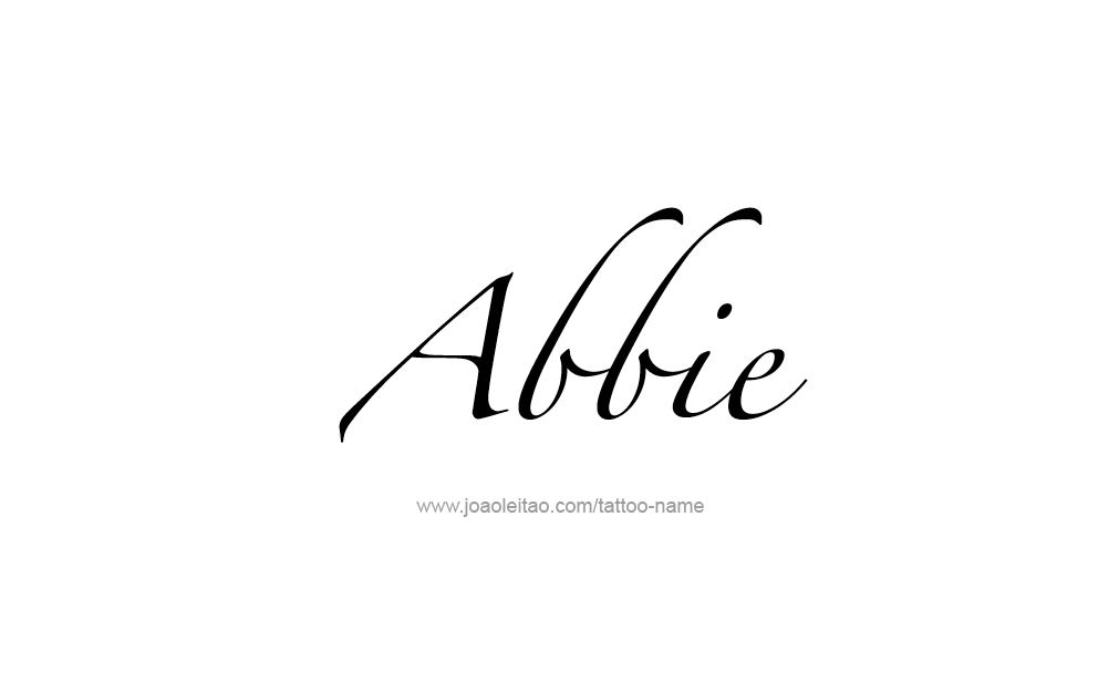 Tattoo Design  Name Abbie   