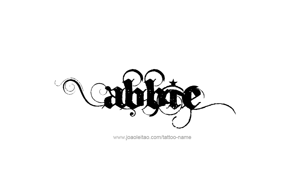 Tattoo Design  Name Abbie   