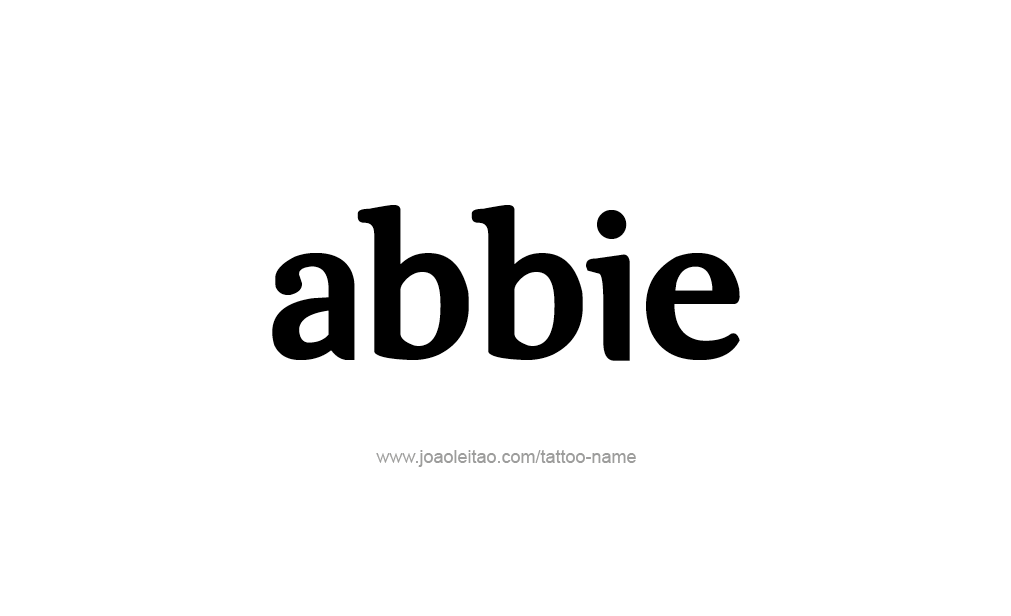 Tattoo Design  Name Abbie   