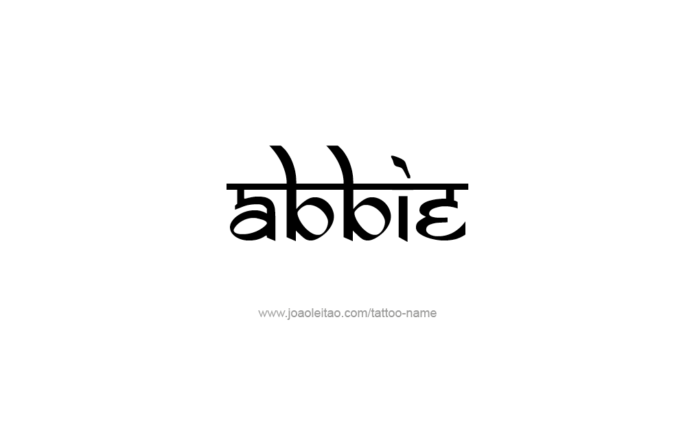 Tattoo Design  Name Abbie   