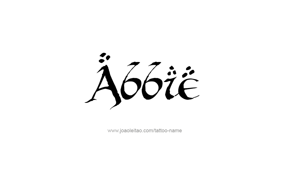 Tattoo Design  Name Abbie   