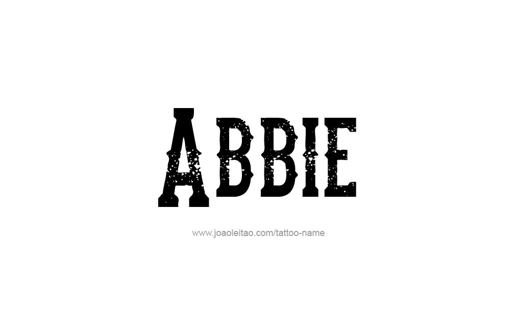 Tattoo Design  Name Abbie   