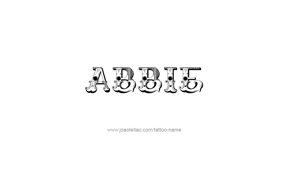 Tattoo Design  Name Abbie   