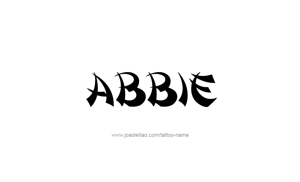 Tattoo Design  Name Abbie