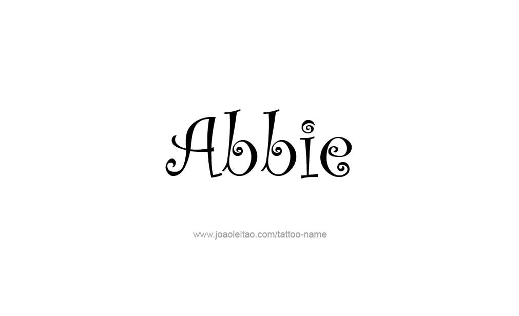 Tattoo Design  Name Abbie   