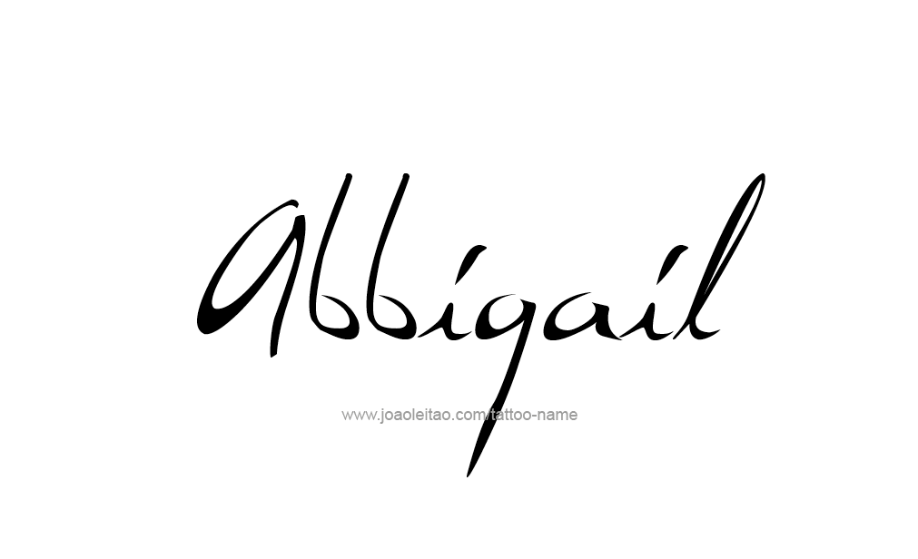 Tattoo Design  Name Abbigail   