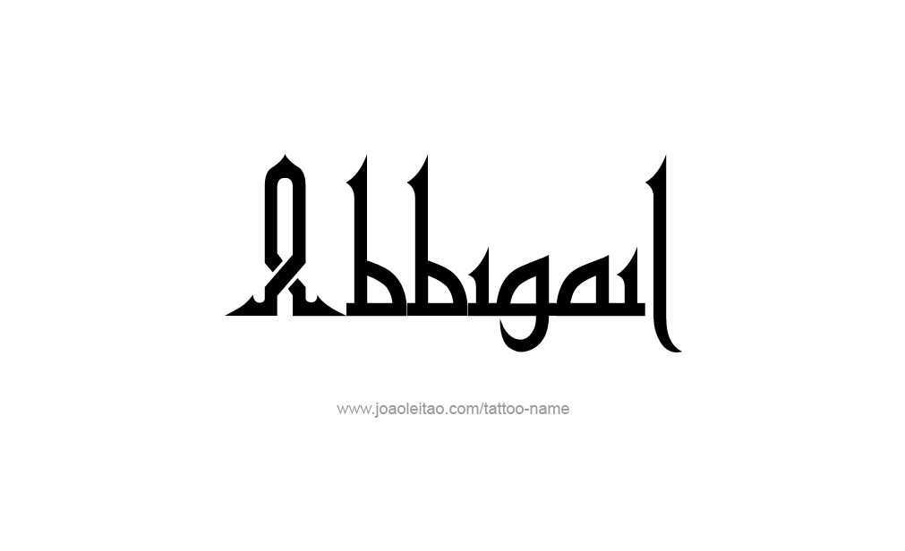 Tattoo Design  Name Abbigail   