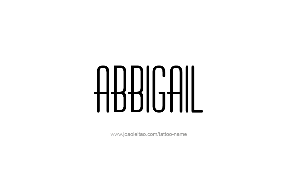 Tattoo Design  Name Abbigail   