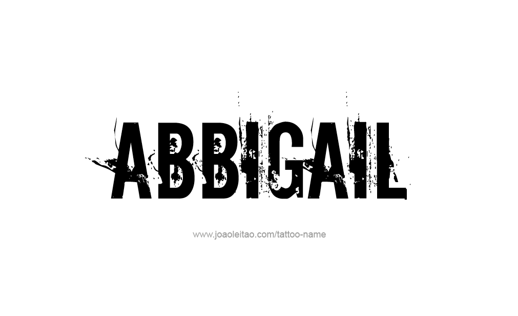 Tattoo Design  Name Abbigail   