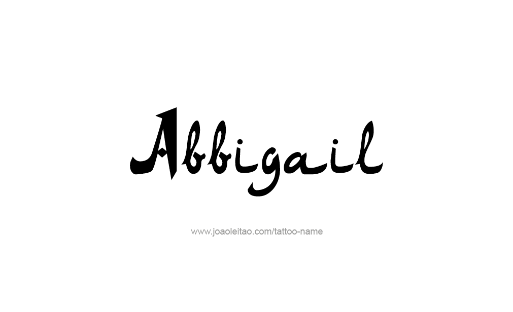 Tattoo Design  Name Abbigail   