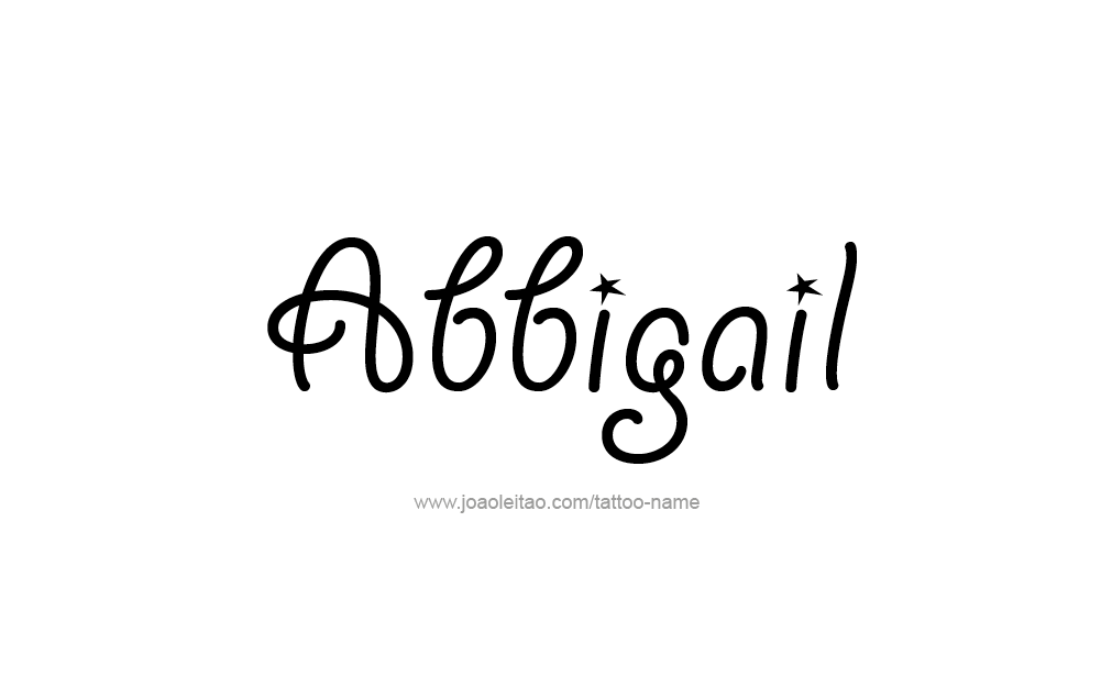 Tattoo Design  Name Abbigail   