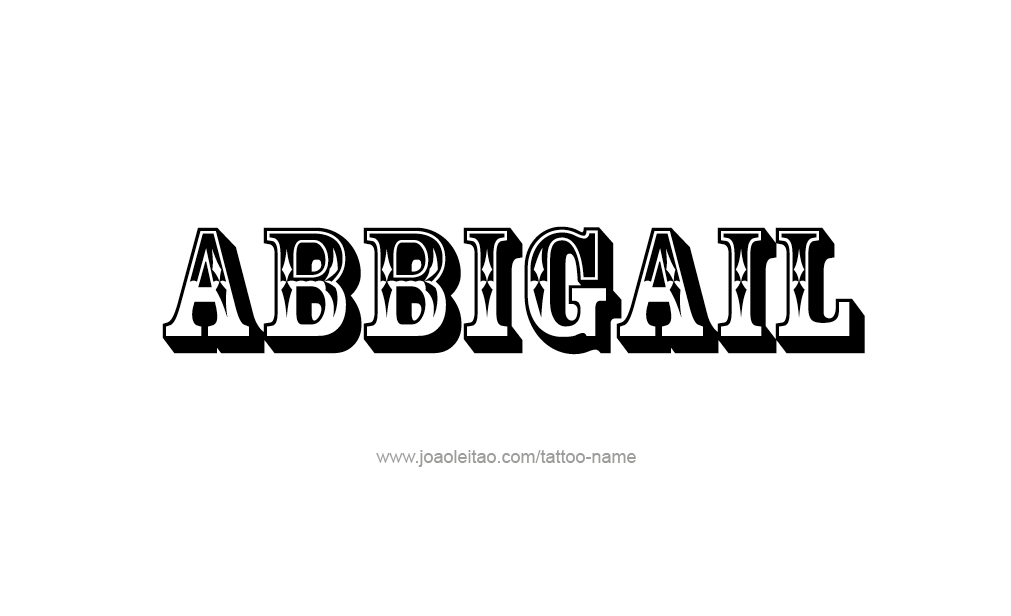 Tattoo Design  Name Abbigail   