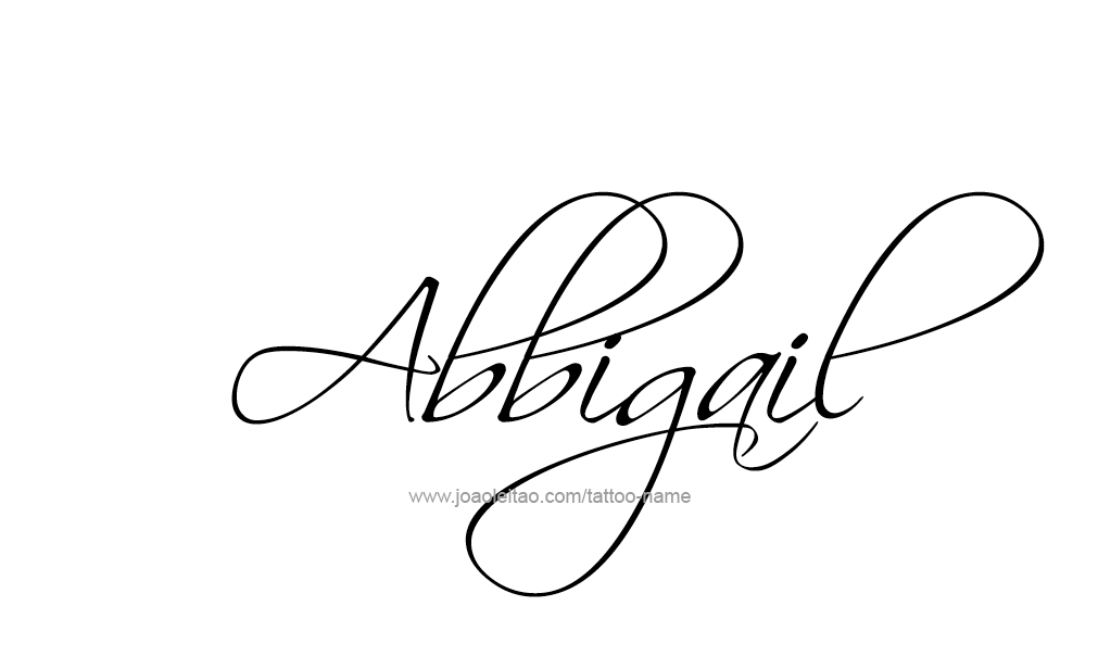 Tattoo Design  Name Abbigail   