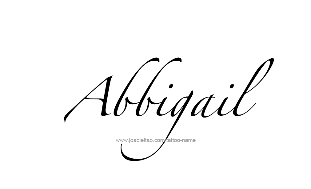 Tattoo Design  Name Abbigail   