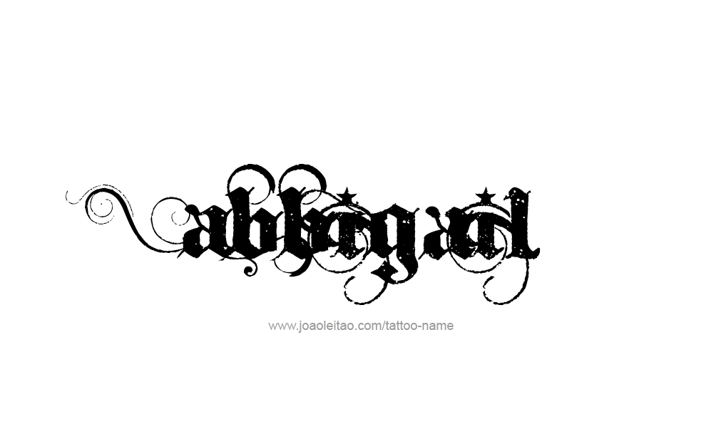 Tattoo Design  Name Abbigail   