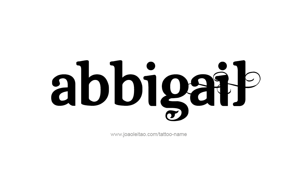 Tattoo Design  Name Abbigail   