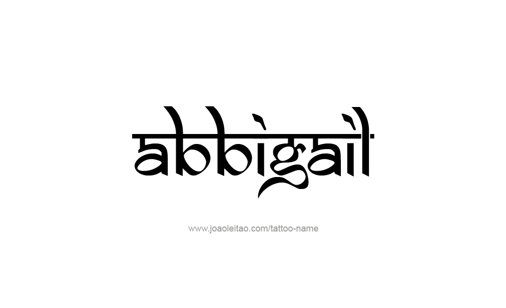 Tattoo Design  Name Abbigail   