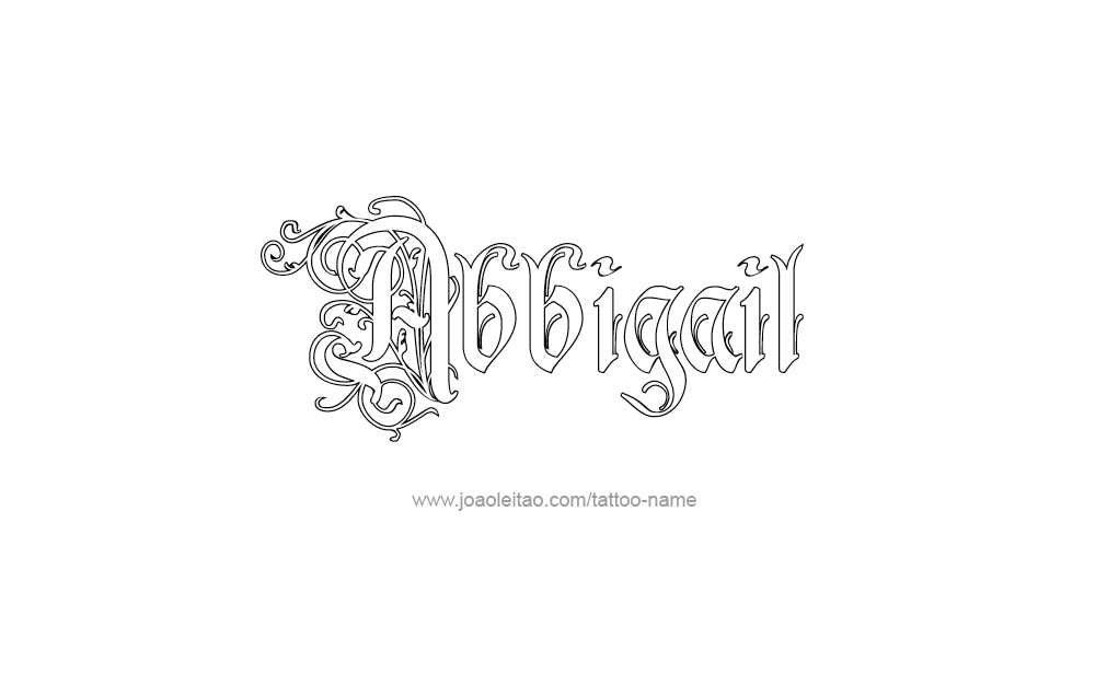 Tattoo Design  Name Abbigail   