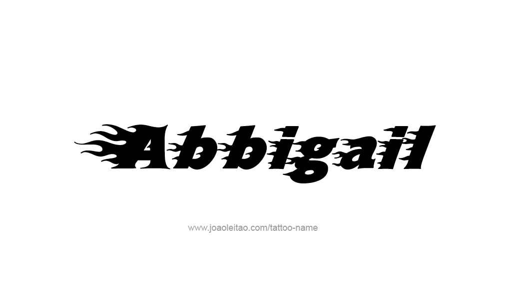 Tattoo Design  Name Abbigail   