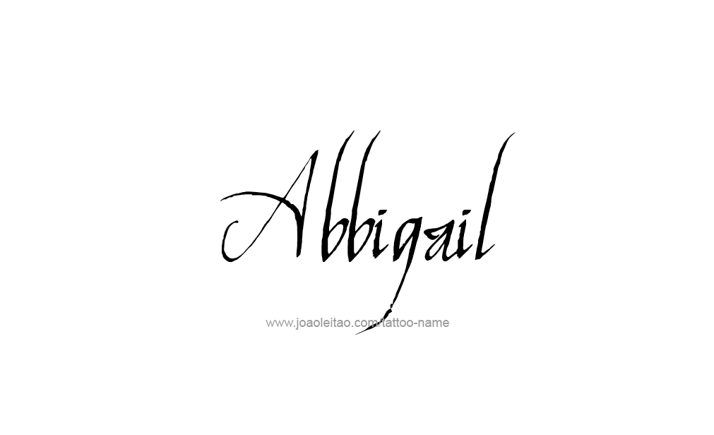 Tattoo Design  Name Abbigail   