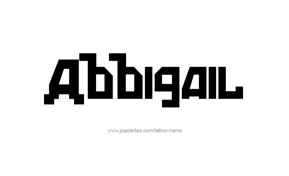 Tattoo Design  Name Abbigail   