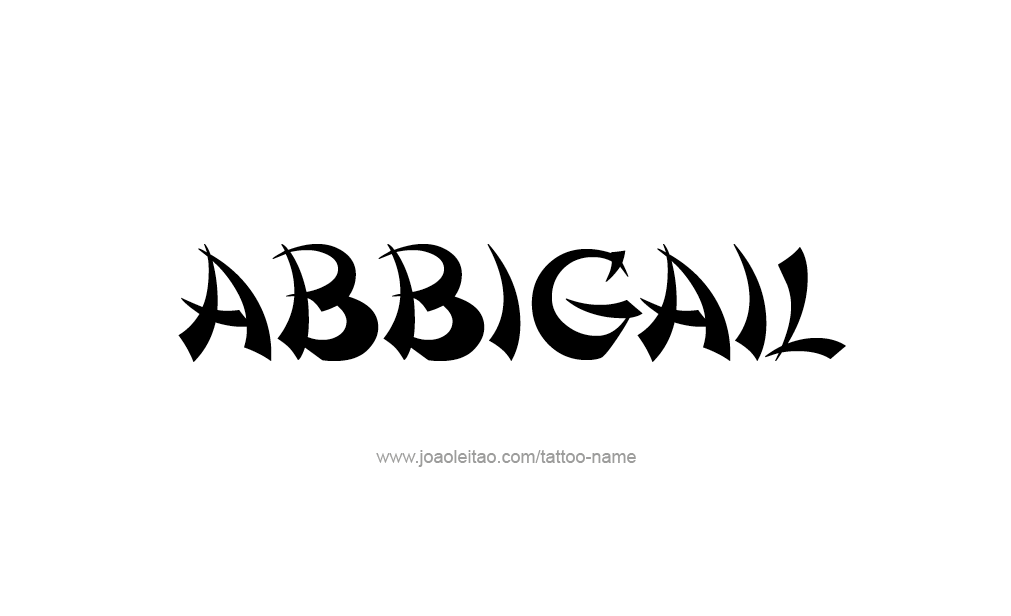 Tattoo Design  Name Abbigail